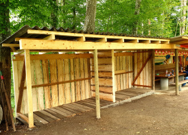 Umbau-Stammtisch-Holzlager, Juni 2020